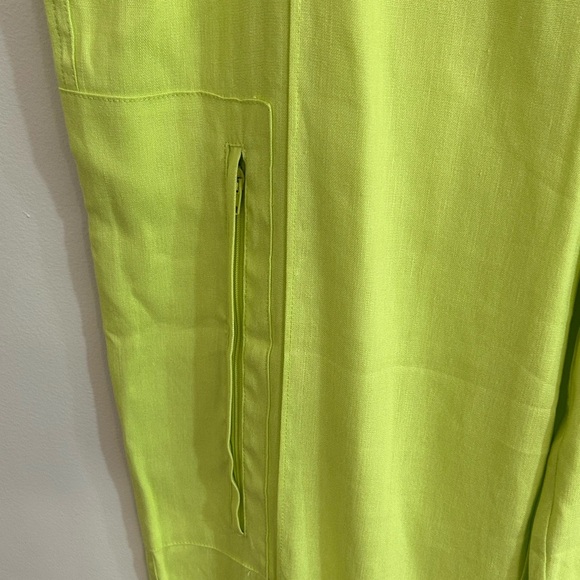 JASON WU Medium lime green trouser pants WV9059-300-6pa parachute style 80s y2k - Picture 3 of 9